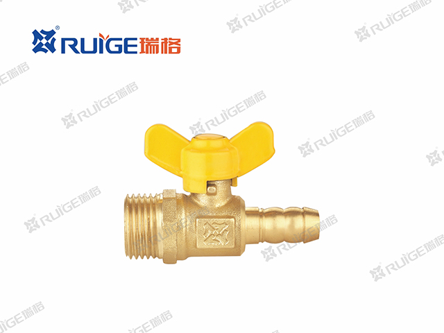 504 butterfly handle external tooth rubber tube gas ball valve